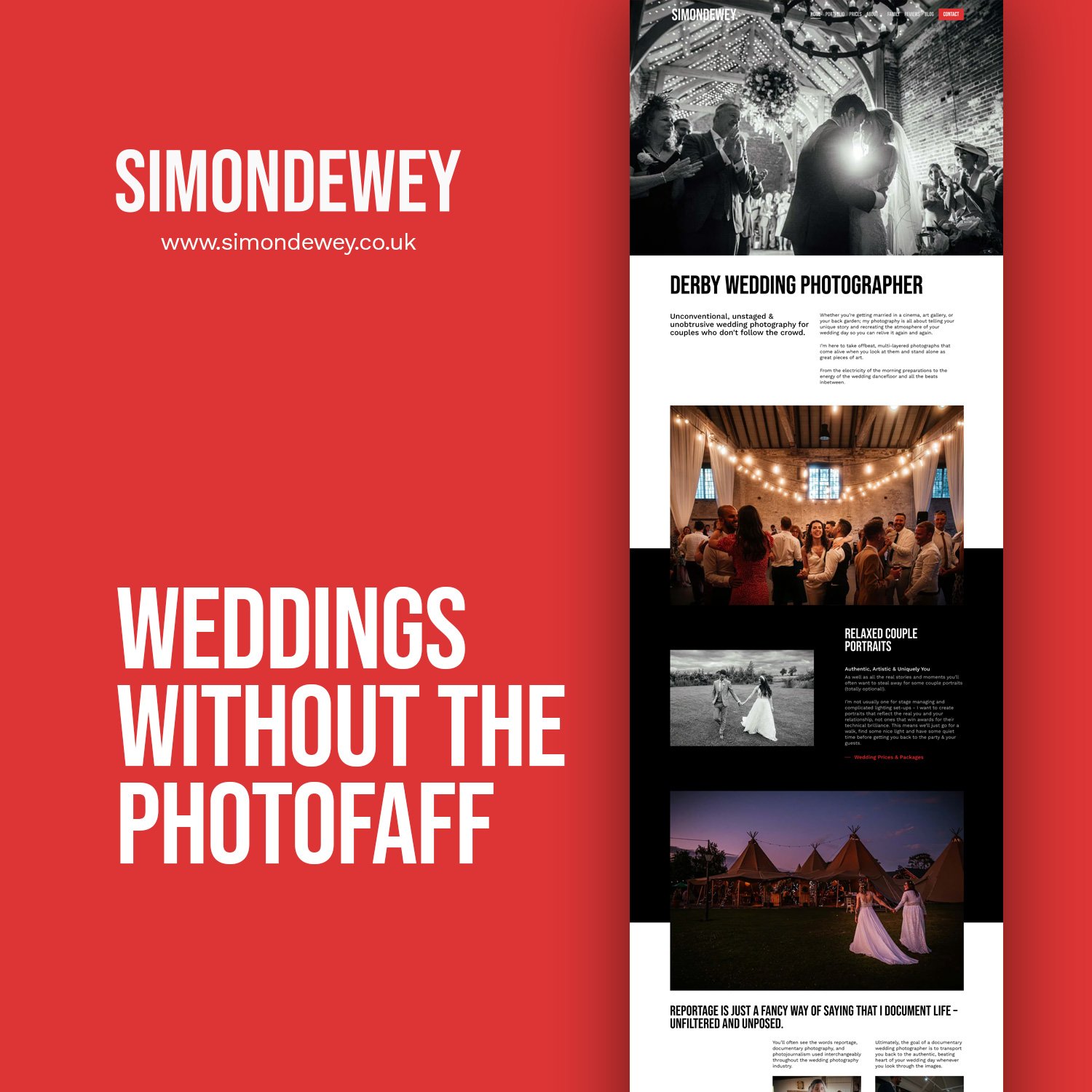 Simon Dewey Website Launch Graphic
