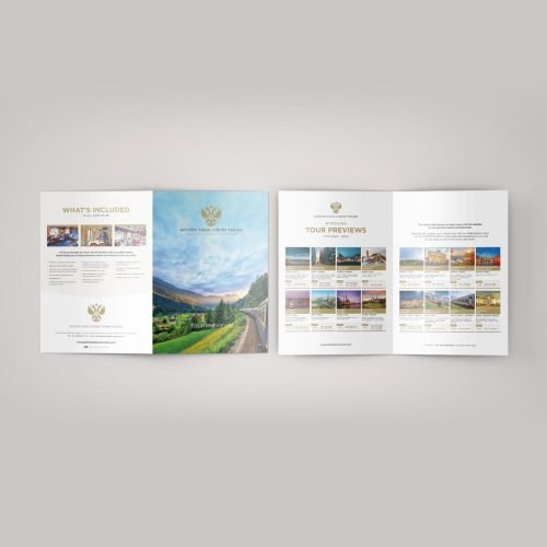 golden eagle luxury trains a4 leaflet