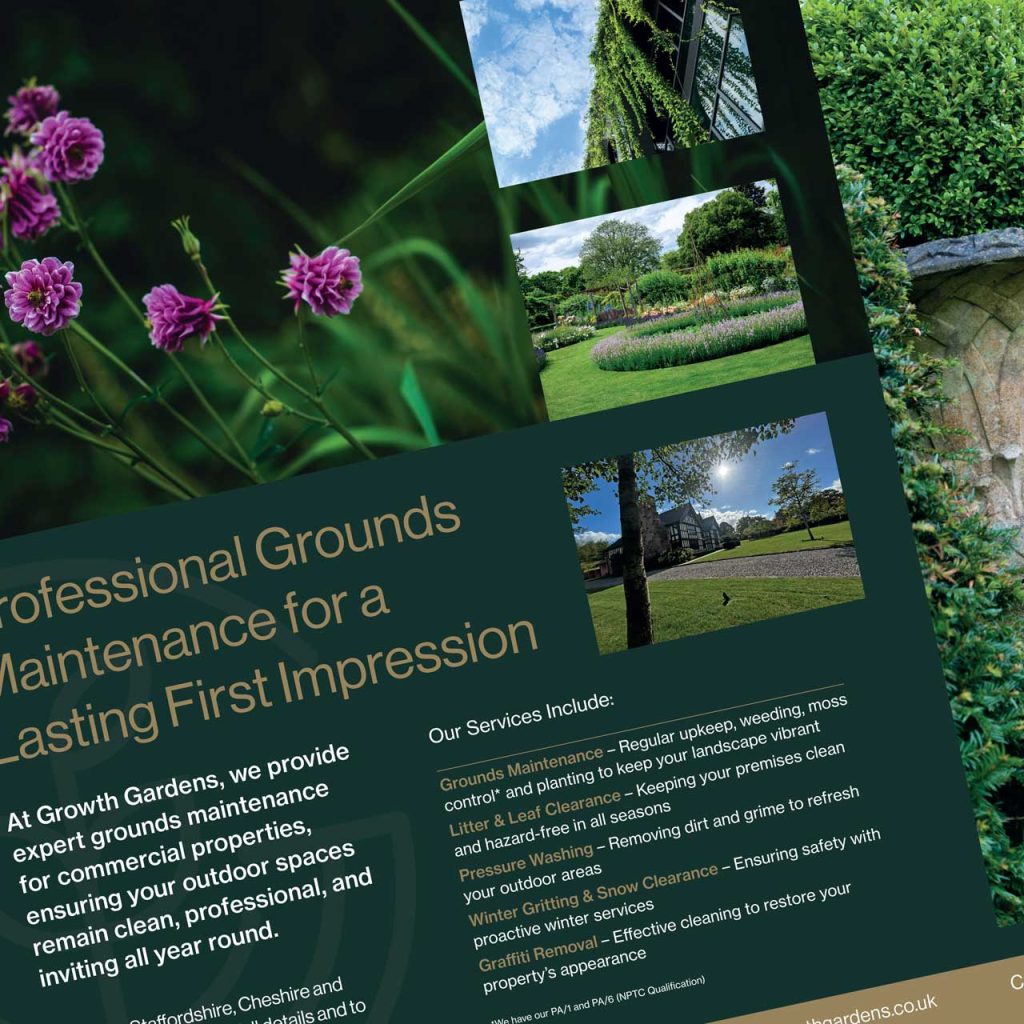 garden company brochure design