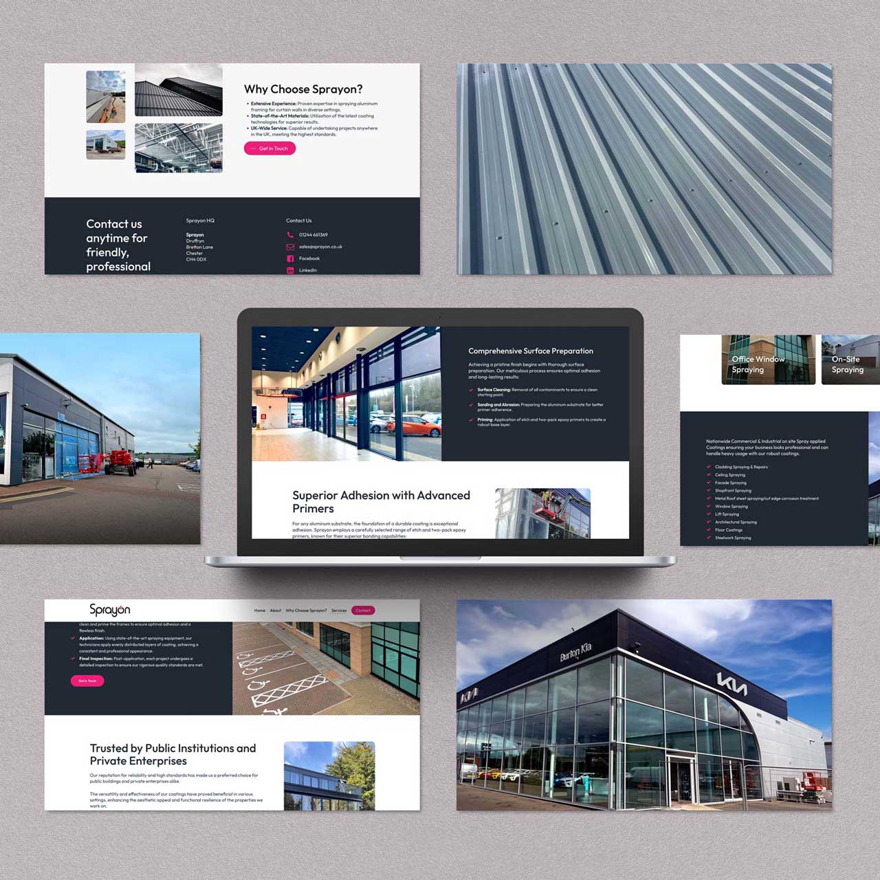 example of website by web design company designers up north